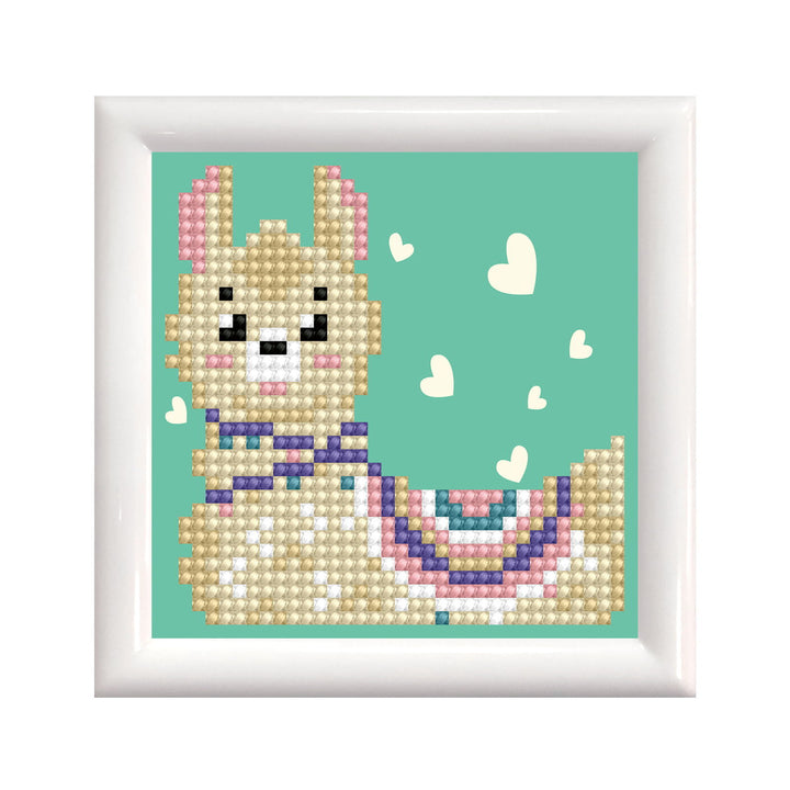 Diamond Dotz Llama Heart - 11 x 11 in