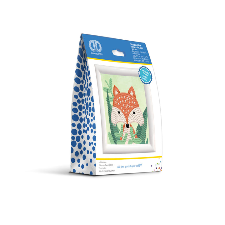 Diamond Dotz Woodland Fox - Framed Kit - 4 x 4 in