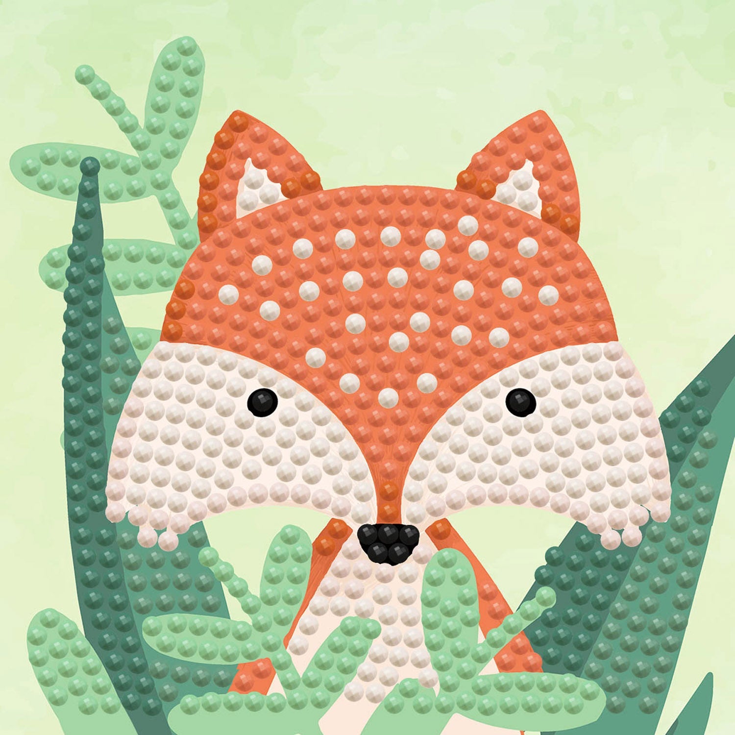 Woodland Fox - Framed Kit | Diamond Painting Kits Kids | Diamond