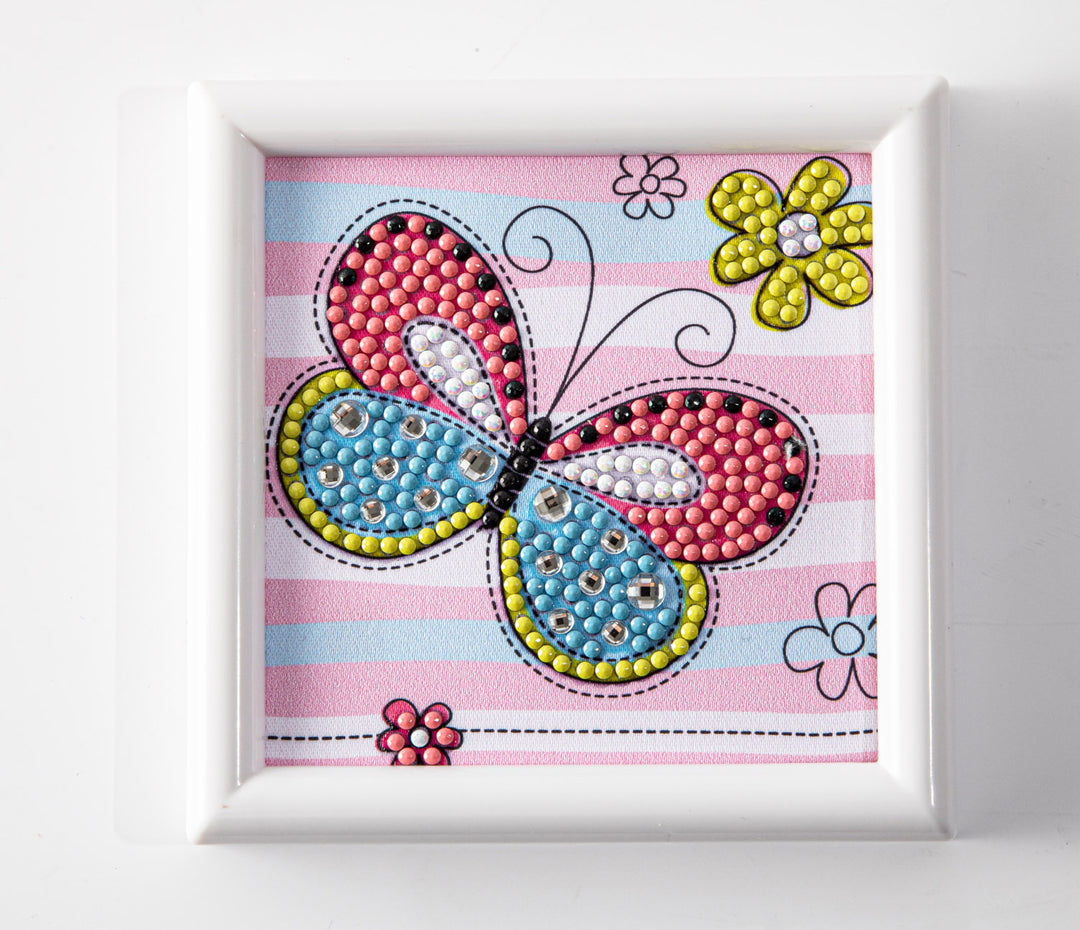 Diamond Dotz Springtime Butterfly - Framed Kit - 4 x 4 in