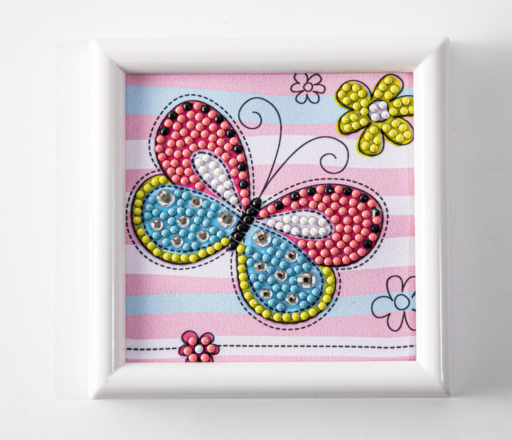 Diamond Dotz Springtime Butterfly - Framed Kit - 4 x 4 in