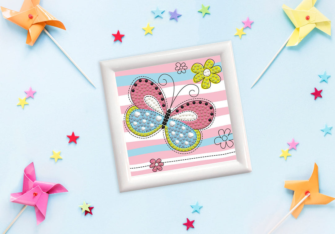 Diamond Dotz Springtime Butterfly Framed Kit - 4.0" x 4.0"