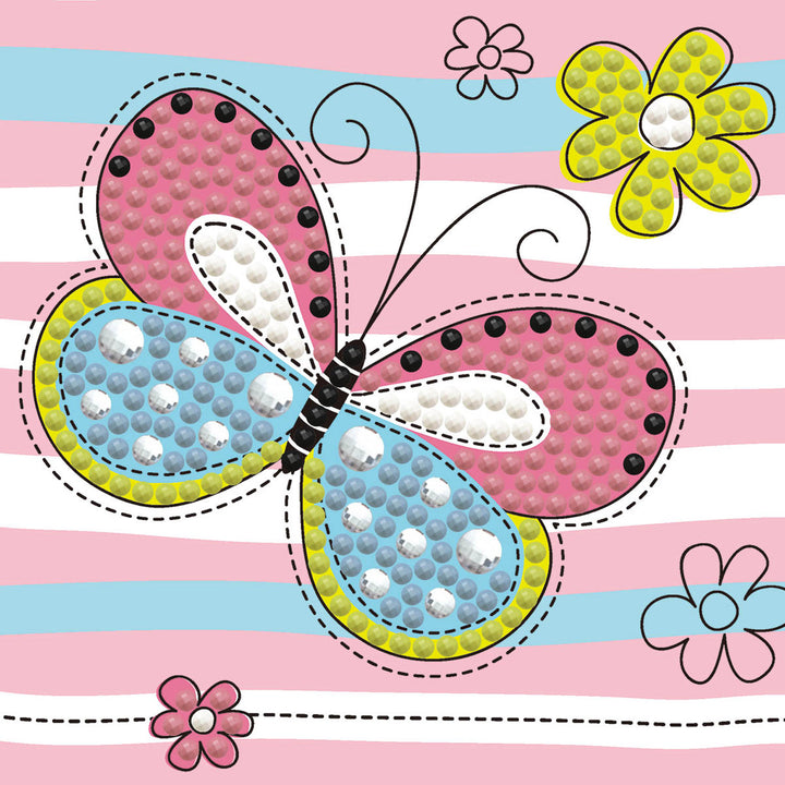 Diamond Dotz Springtime Butterfly - Framed Kit - 4 x 4 in