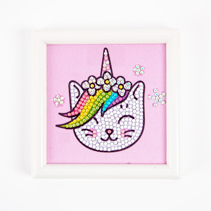 Diamond Dotz Uni Puss - Framed Kit - 4 x 4 in