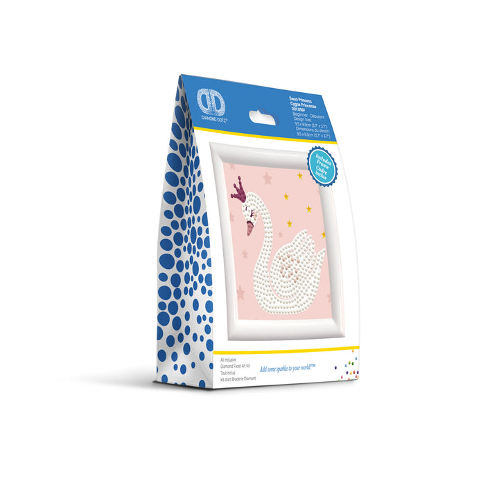 Diamond Dotz Swan Princess - Framed Kit - 4 x 4 in