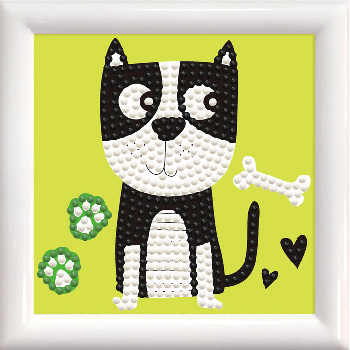 Diamond Dotz Puppy Munch - Framed Kit - 4 x 4 in