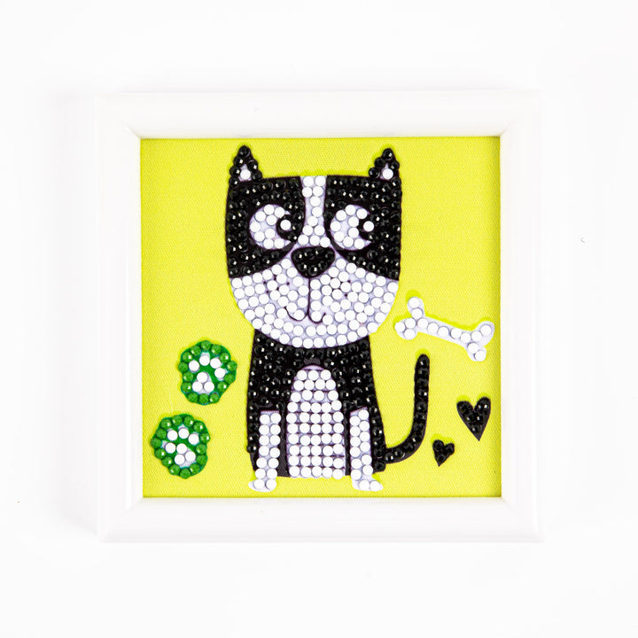 Diamond Dotz Puppy Munch - Framed Kit - 4 x 4 in