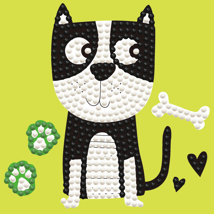 Diamond Dotz Puppy Munch - Framed Kit - 4 x 4 in