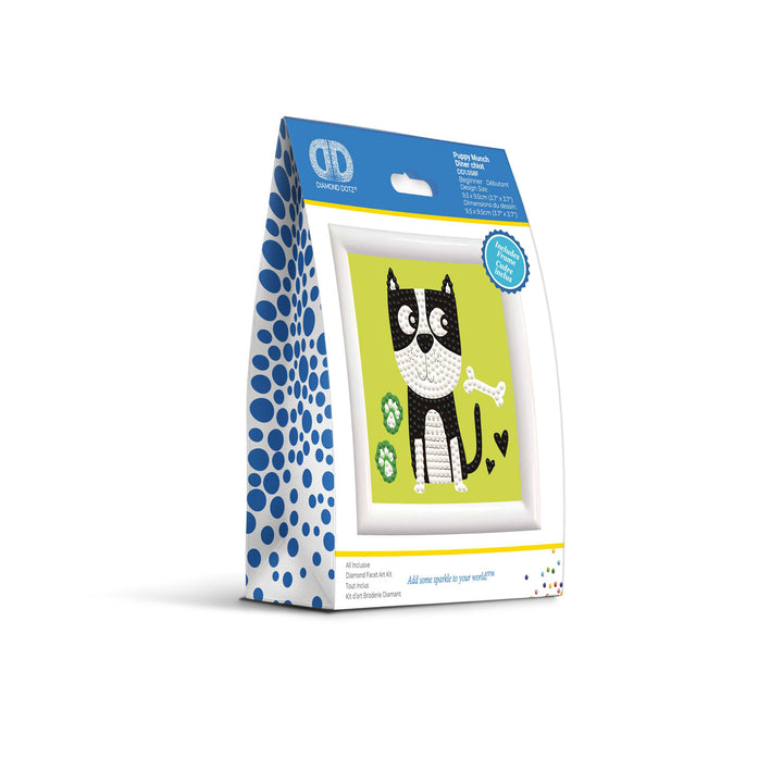 Diamond Dotz Puppy Munch - Framed Kit - 4 x 4 in