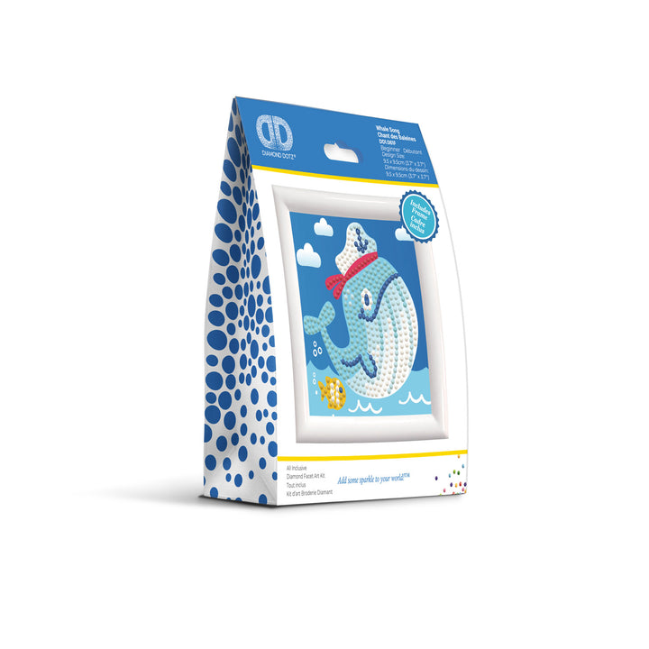 Diamond Dotz Whale Song - Framed Kit - 4 x 4 in