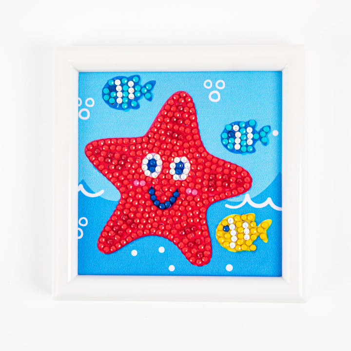 Diamond Dotz Happy Star Fish - Framed Kit - 4 x 4 in