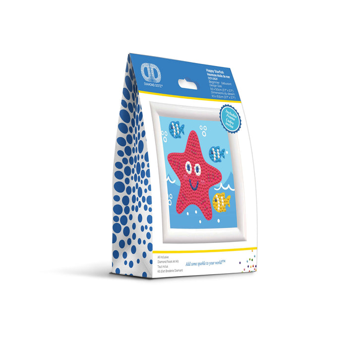 Diamond Dotz Happy Star Fish - Framed Kit - 4 x 4 in