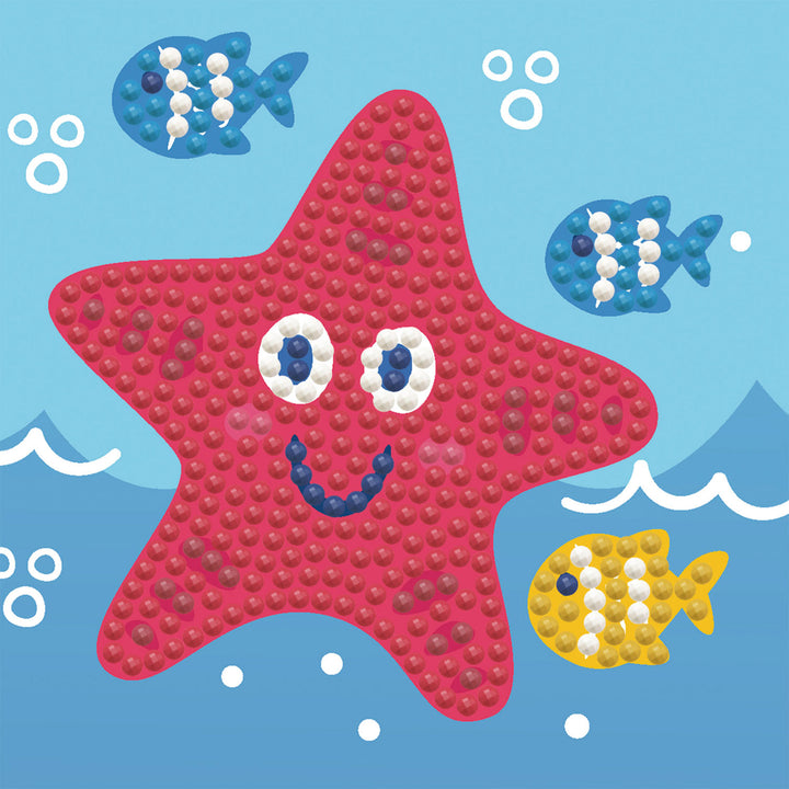 Diamond Dotz Happy Star Fish - Framed Kit - 4 x 4 in