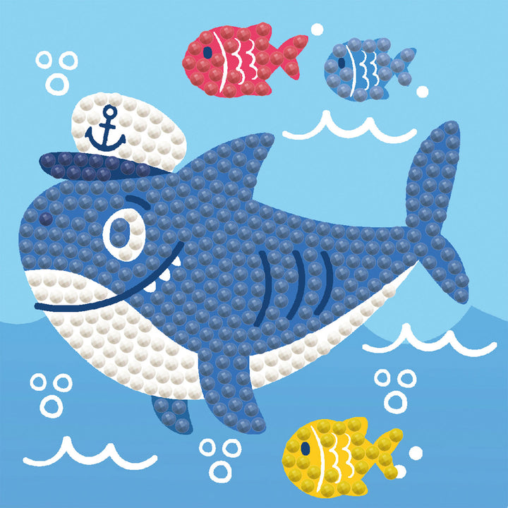Diamond Dotz Shark Ahoy! - Framed Kit - 4 x 4 in