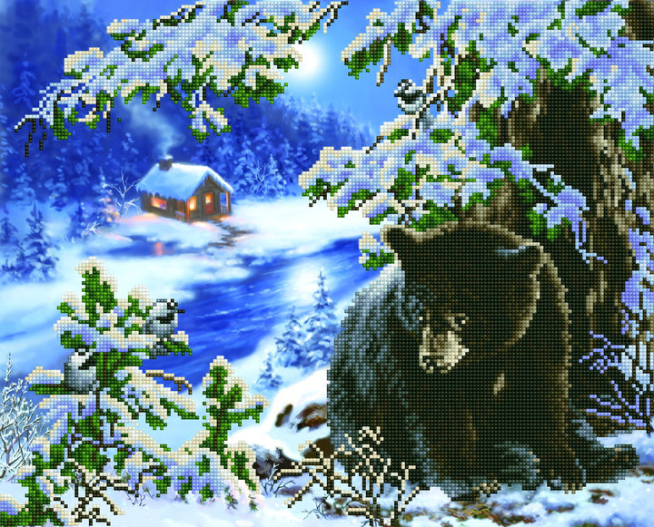 Diamond Dotz Rambling Bear - 20.5 x 16.5 in