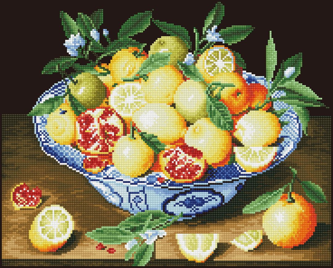 Diamond Dotz Still Life With Lemons (Hulzdonck) - 20.5 x 16.5 in