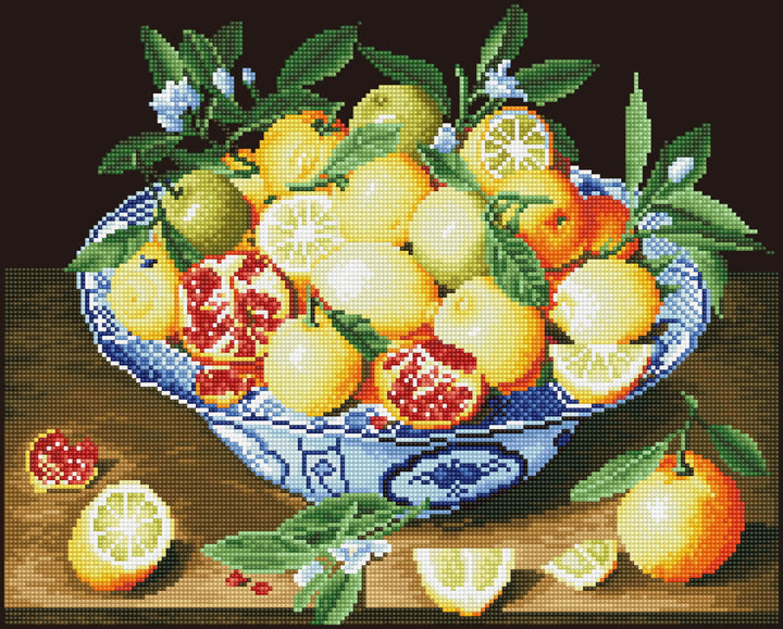 Diamond Dotz Still Life With Lemons (Hulzdonck) - 20.5 x 16.5 in