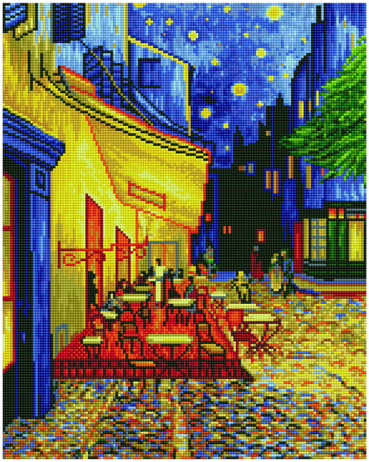 Diamond Dotz Café At Night (Van Gogh) - 20.5 x 16.5 in