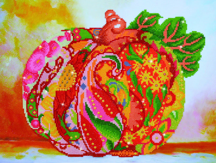 Diamond Dotz Autumn Pumpkin Rose Sparkle - 20.5 x 15.4 in