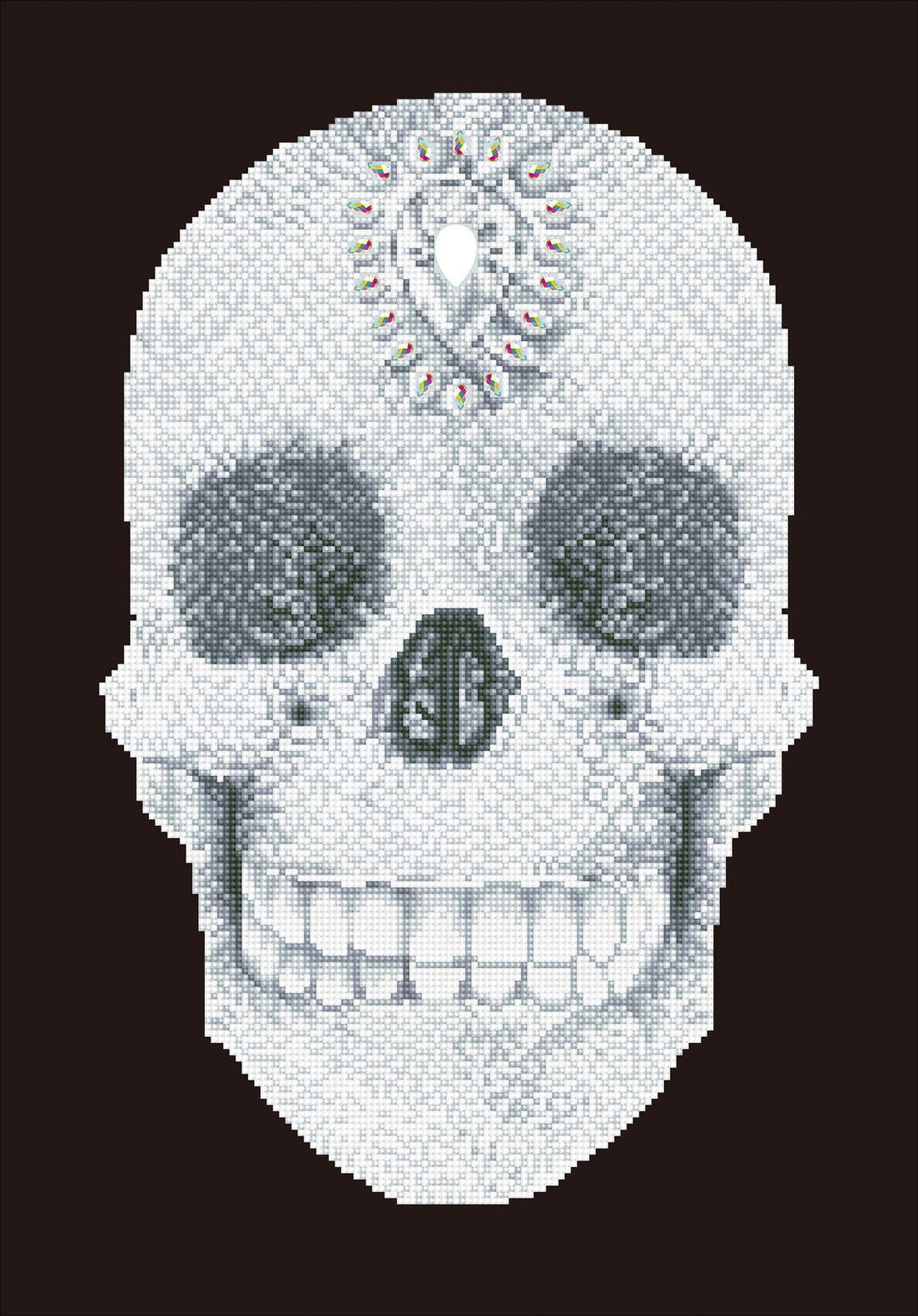 Diamond Dotz Crystal Skull - 23.6 x 16.5 in