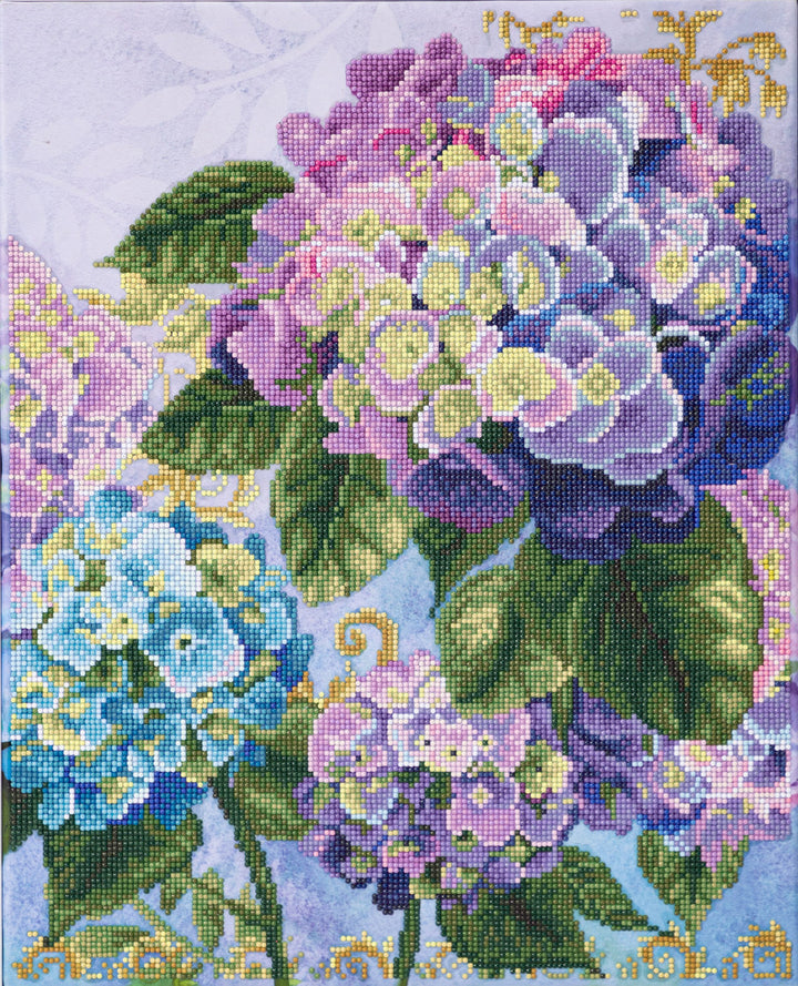 Diamond Dotz Hydrangea Garden - 20.3 x 16.4 in