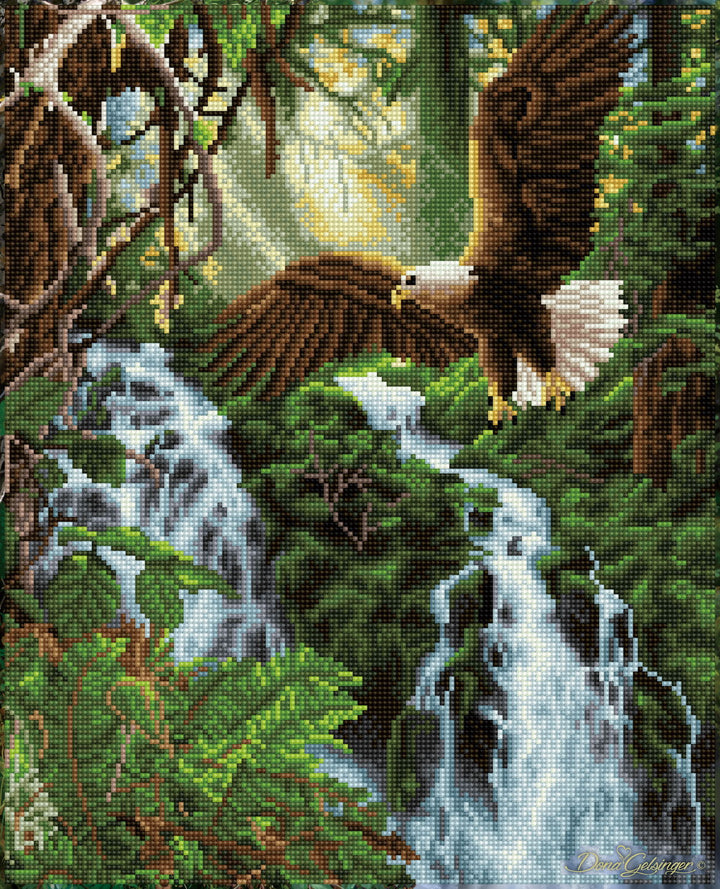 Diamond Dotz Eagles Flight - 20.08 x 16.14 in