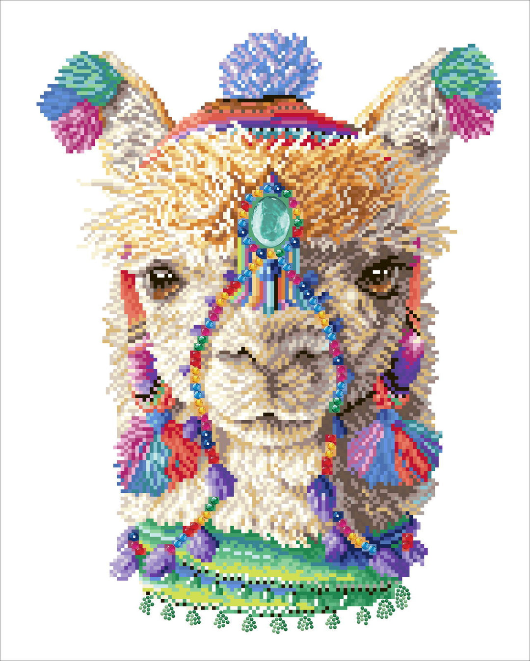 Diamond Dotz Bohemian Alpaca - 16.1" x 20.1"