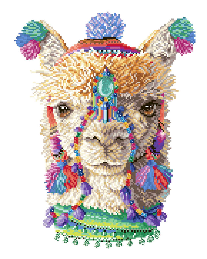 Diamond Dotz Bohemian Alpaca - 16.1" x 20.1"
