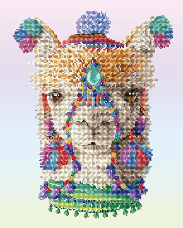 Diamond Dotz Bohemian Alpaca - 20.1 x 16.1 in