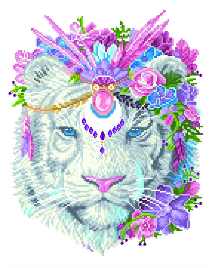 Diamond Dotz Bohemian Tiger - 16.1" x 20.1"
