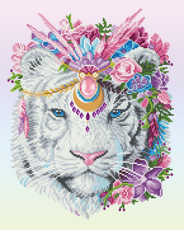 Diamond Dotz Bohemian Tiger - 20.1 x 16.1 in