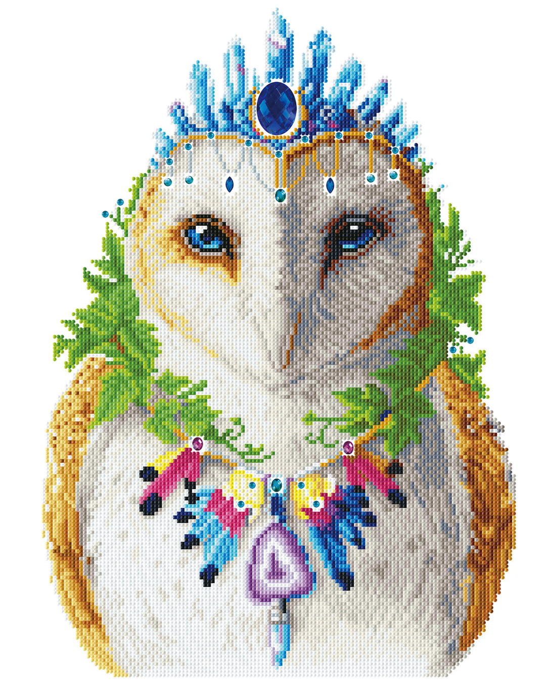 Diamond Dotz Bohemian Owl - 16.1" x 20.1"