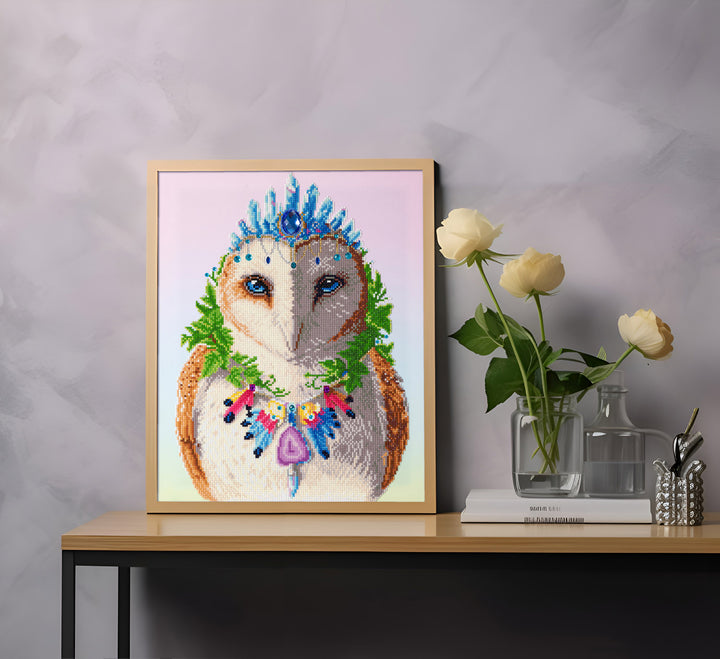 Diamond Dotz Bohemian Owl - 20.1 x 16.1 in