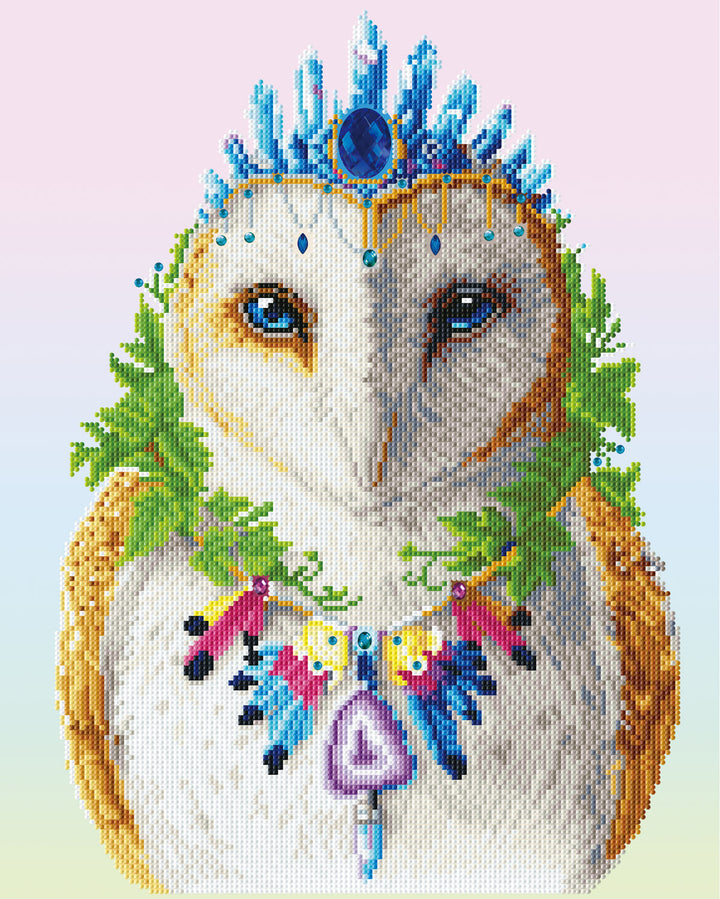 Diamond Dotz Bohemian Owl - 20.1 x 16.1 in
