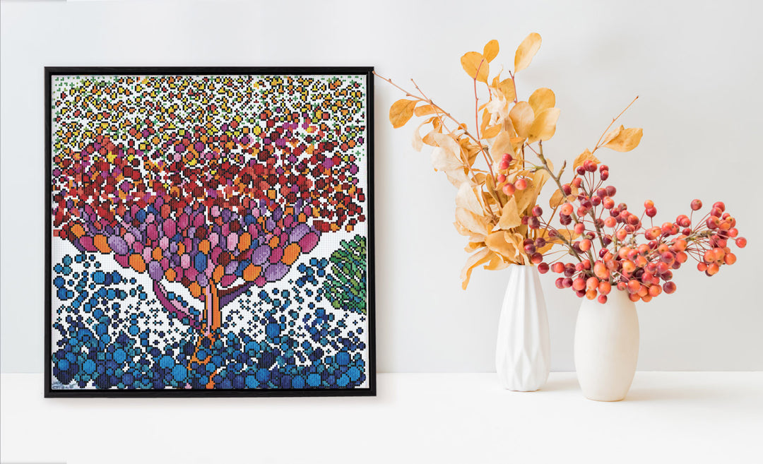 Diamond Dotz Tree on Mars - 19.7 x 19.7 in