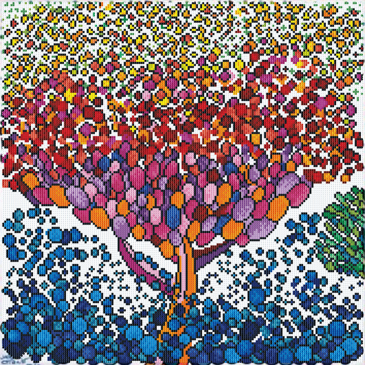 Diamond Dotz Tree on Mars - 19.7 x 19.7 in