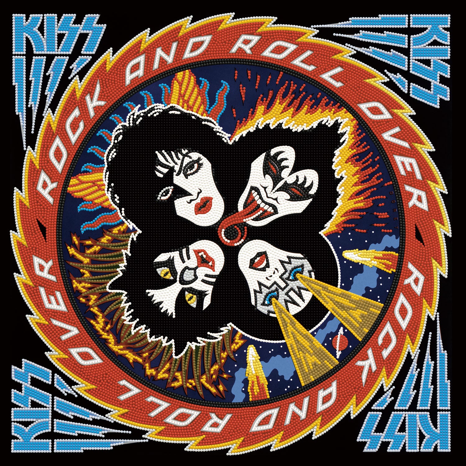 通販限定CRAZE ARTIST BOOK ROCK 'N' ROLL OVER ROCK and ROLL OVER KISS Diamond Painting Kit | Diamond Dotz