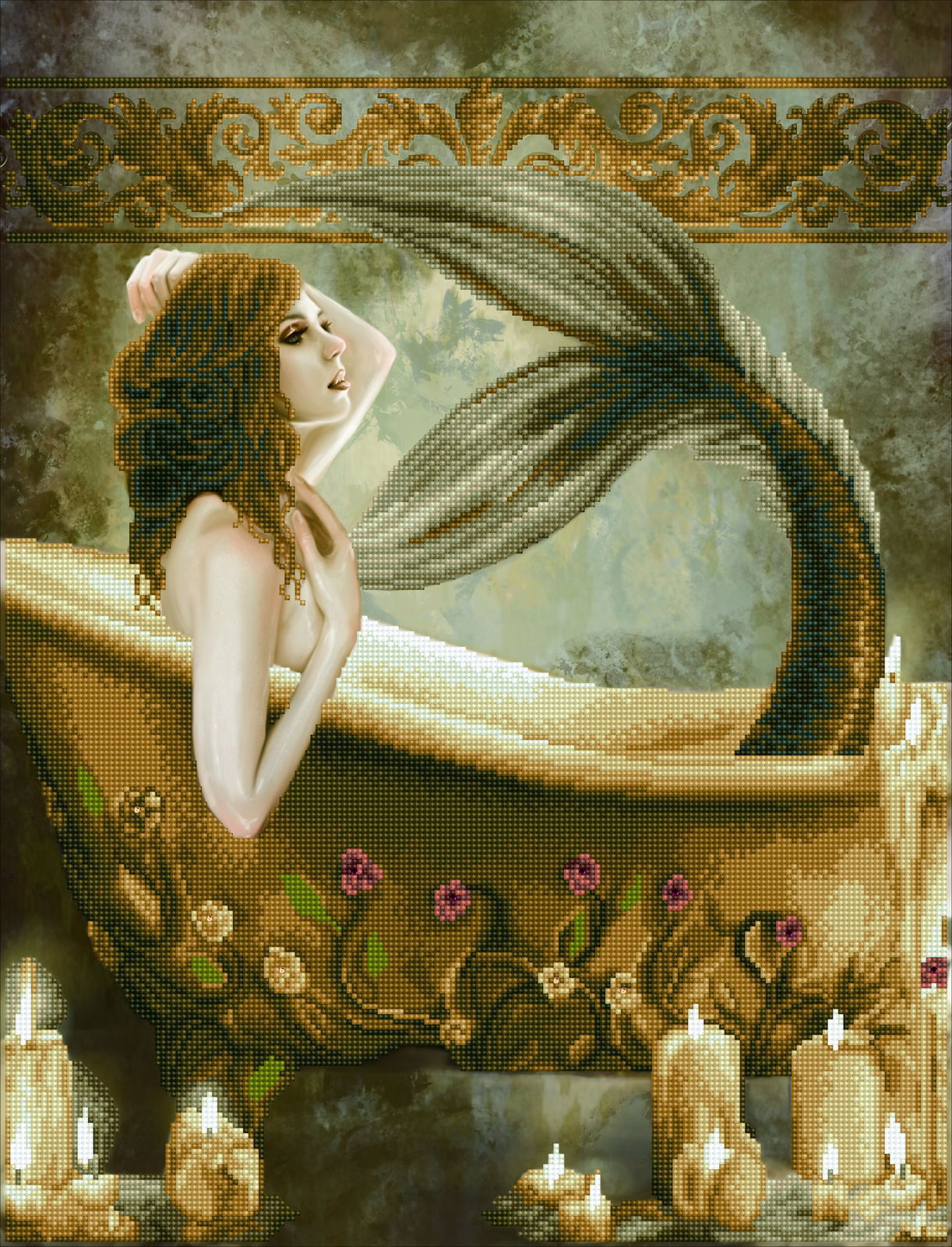 【未開封】DACダイヤモンドアートクラブ The Mermaid Empress The Mermaid Empress – Diamond Art Club