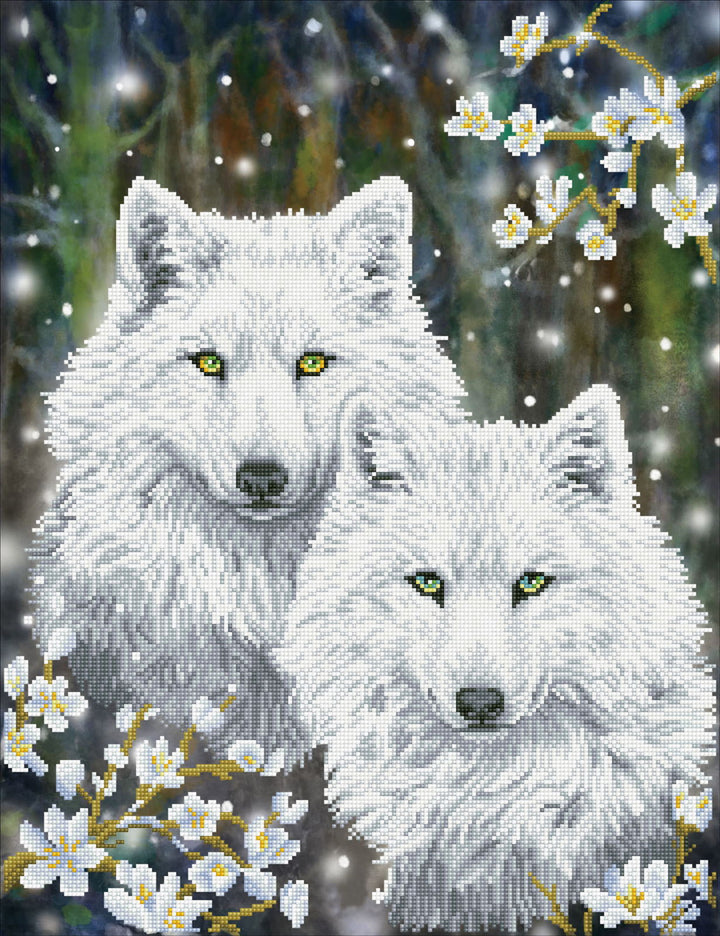 Diamond Dotz Winter Wolves - 25 x 20 in
