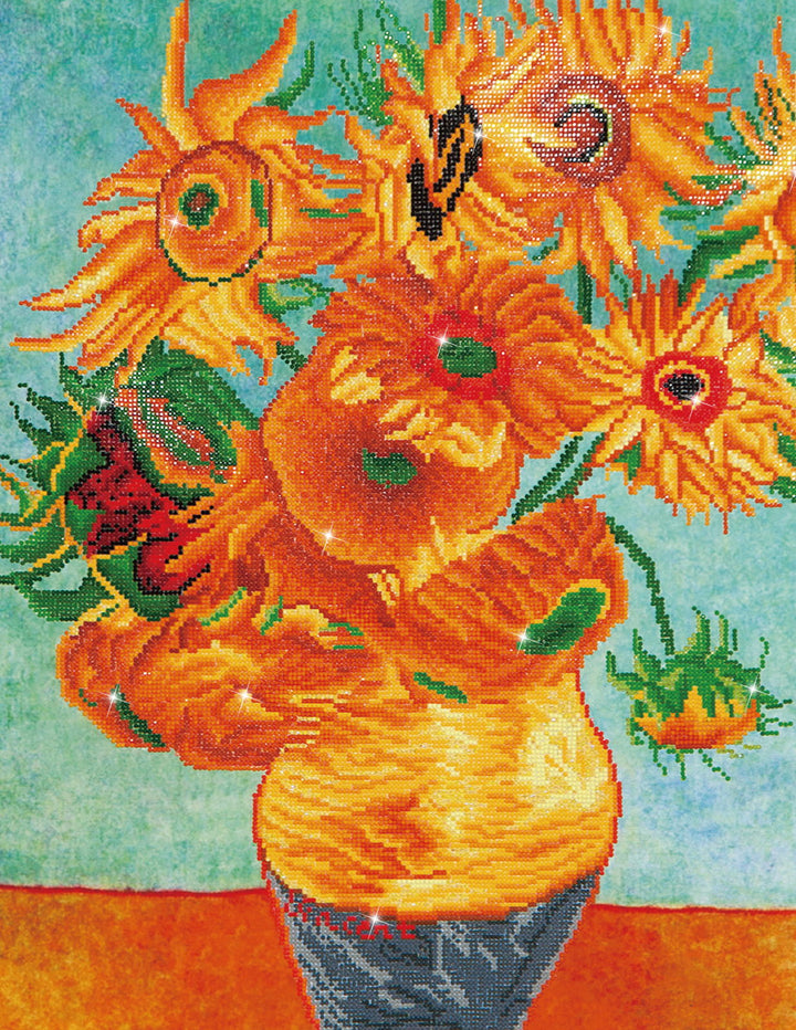 Diamond Dotz Sunflowers (Van Gogh) - 28 x 22 in
