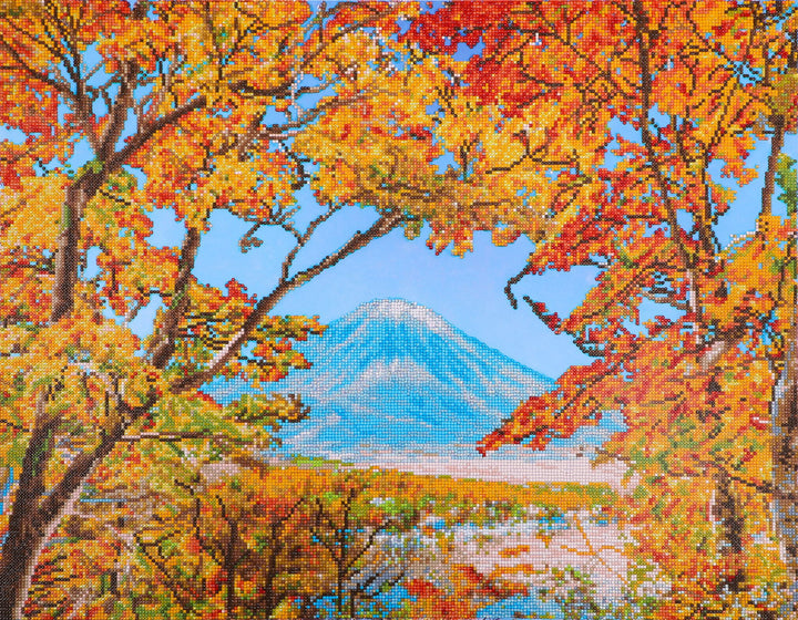 Diamond Dotz Autumn Mountain - 28.35 x 22.05 in