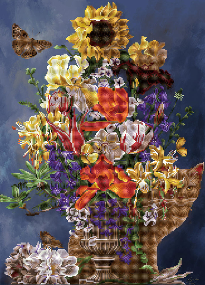 Diamond Dotz Garden in Gold - 28.35 x 20.47 in