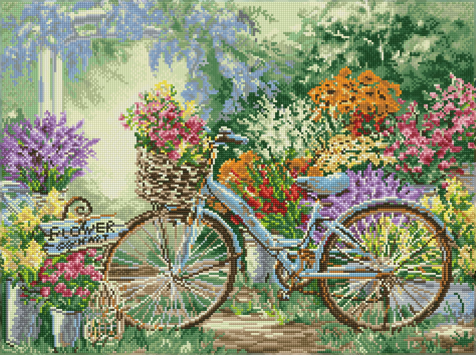 The Flower Mart | Diamond Painting Kits Landscapes & Nature