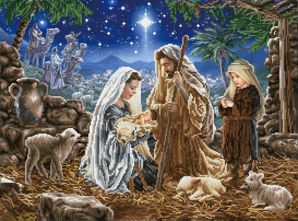 DAC ダイヤモンドアートキット A Savior is Born DD13.037_Simulation_1024x1024.