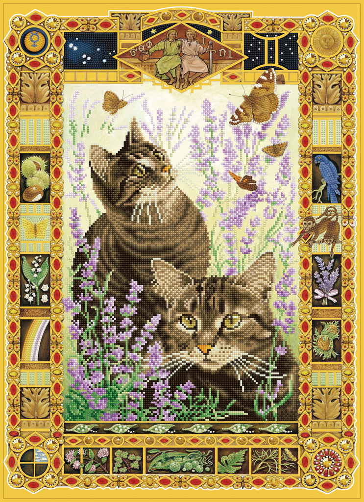Gemini Christie & Zelly | Diamond Painting Kits Cats | Diamond