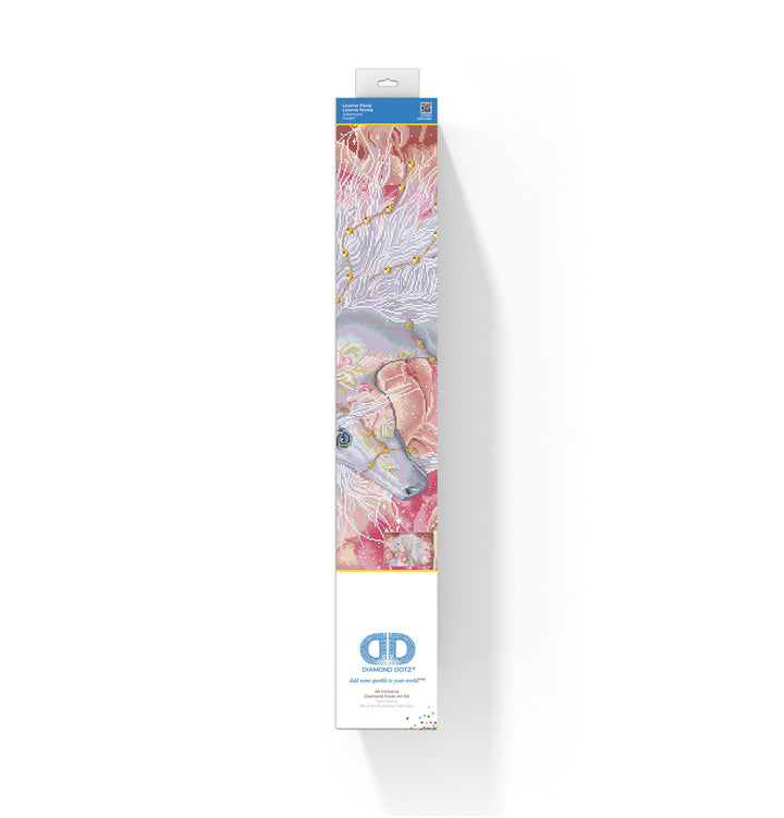 Diamond Dotz Licorne Floral - 26 x 38 in