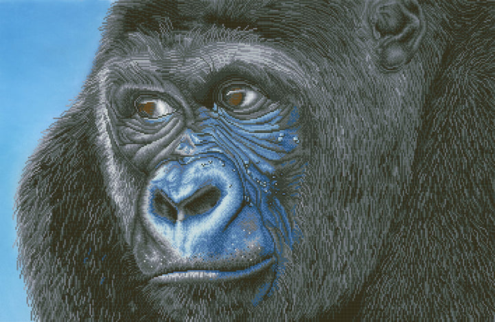 Diamond Dotz Kibali Western Lowland Gorilla - 39.4 x 25.6 in