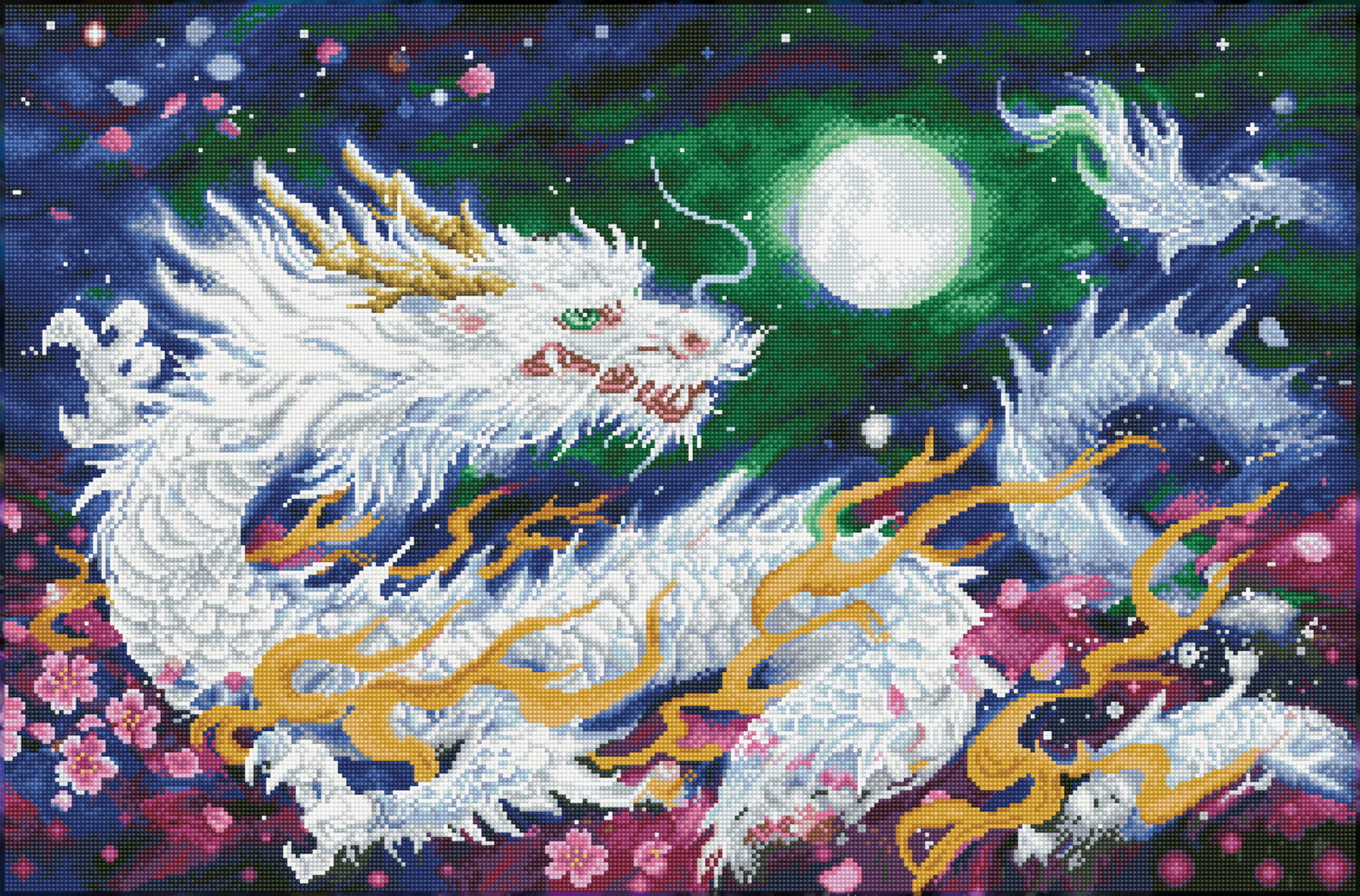 Dragon Flame | Diamond Painting Kits Dragons | Diamond Dotz