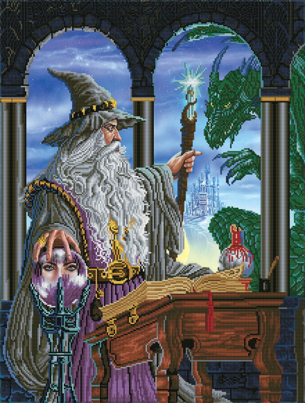 Wizards Emissary | Diamond Painting Kits Fantasy | Diamond Dotz