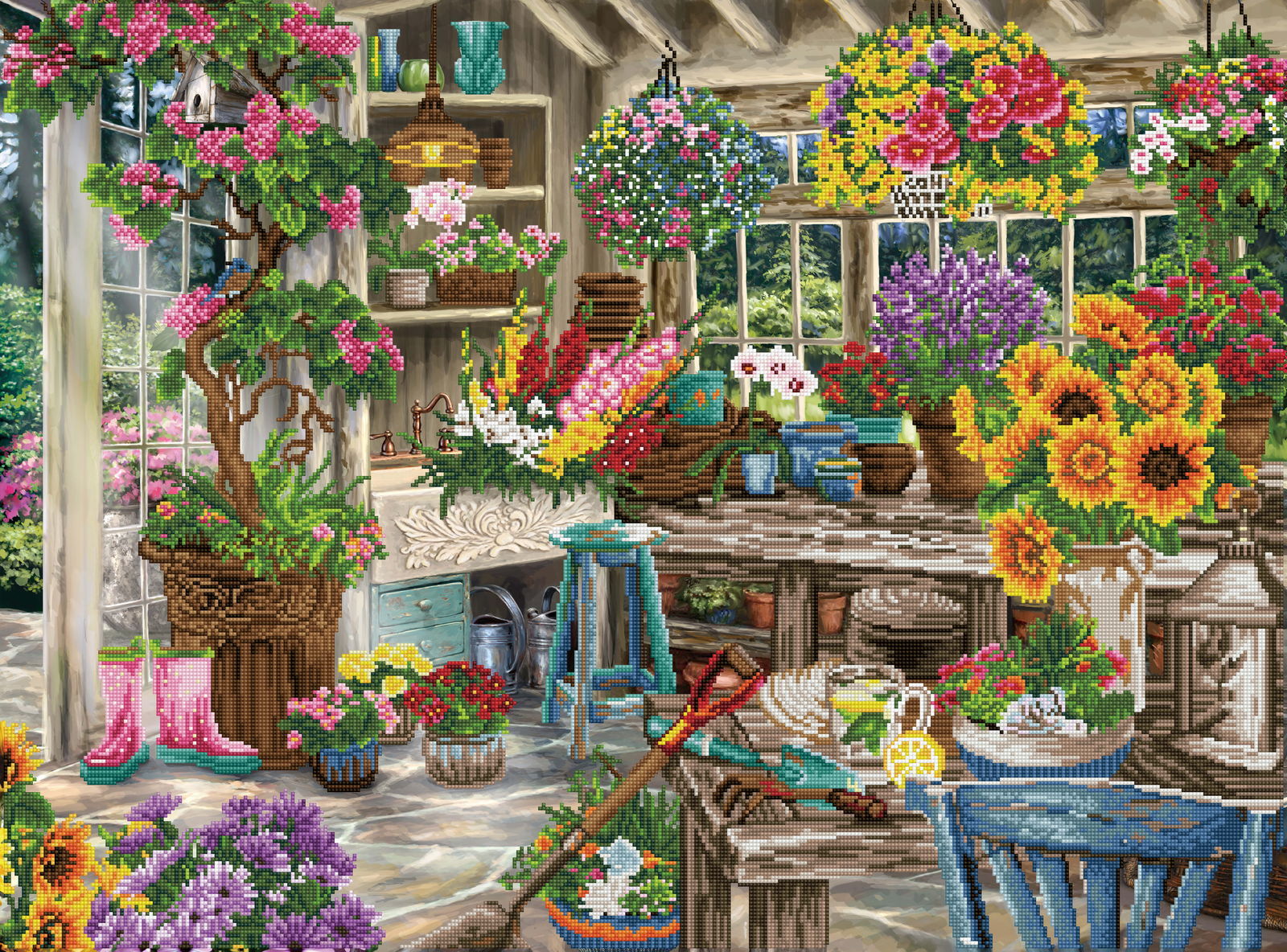 Gardener's Paradise | Diamond Painting Kits Floral Flowers